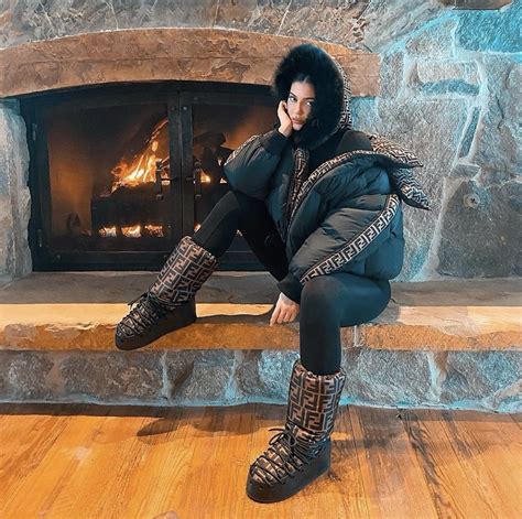 fendi boots kylie jenner|Kylie Jenner ski outfits.